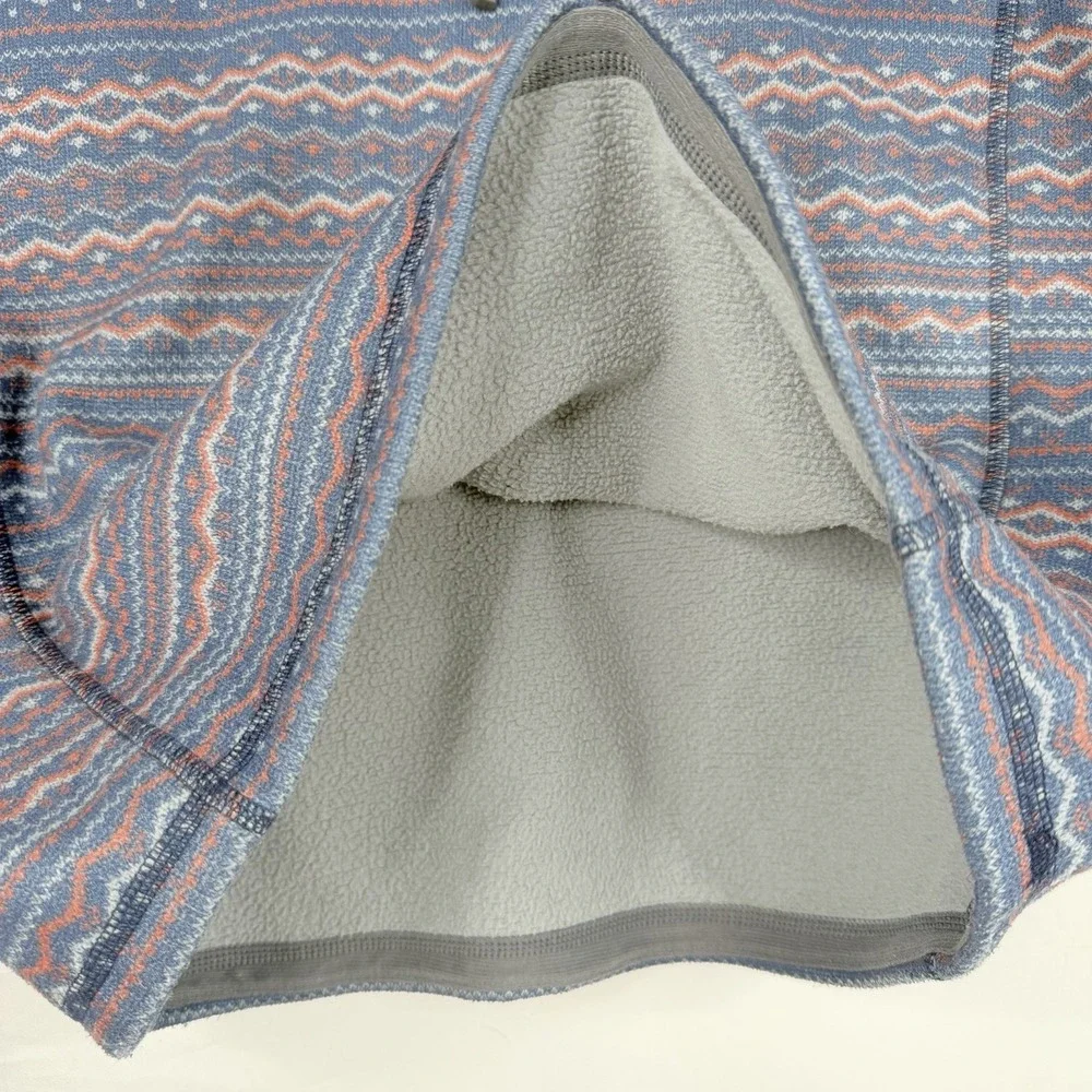 The North Face Men's Gordon Lyons 1/4 Zip Fleece SZ-M Blue & Multicolor Aztec‎